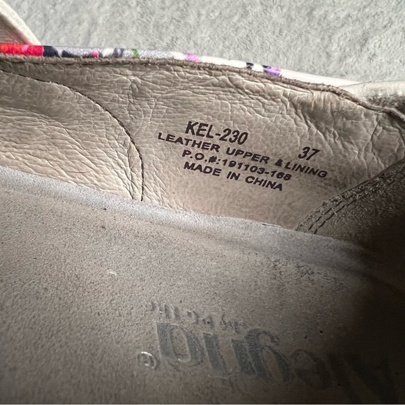 Alegria Keli Pollack Slip-On Paint Splatter Leather Professional Clogs White 37 - Picture 13 of 16